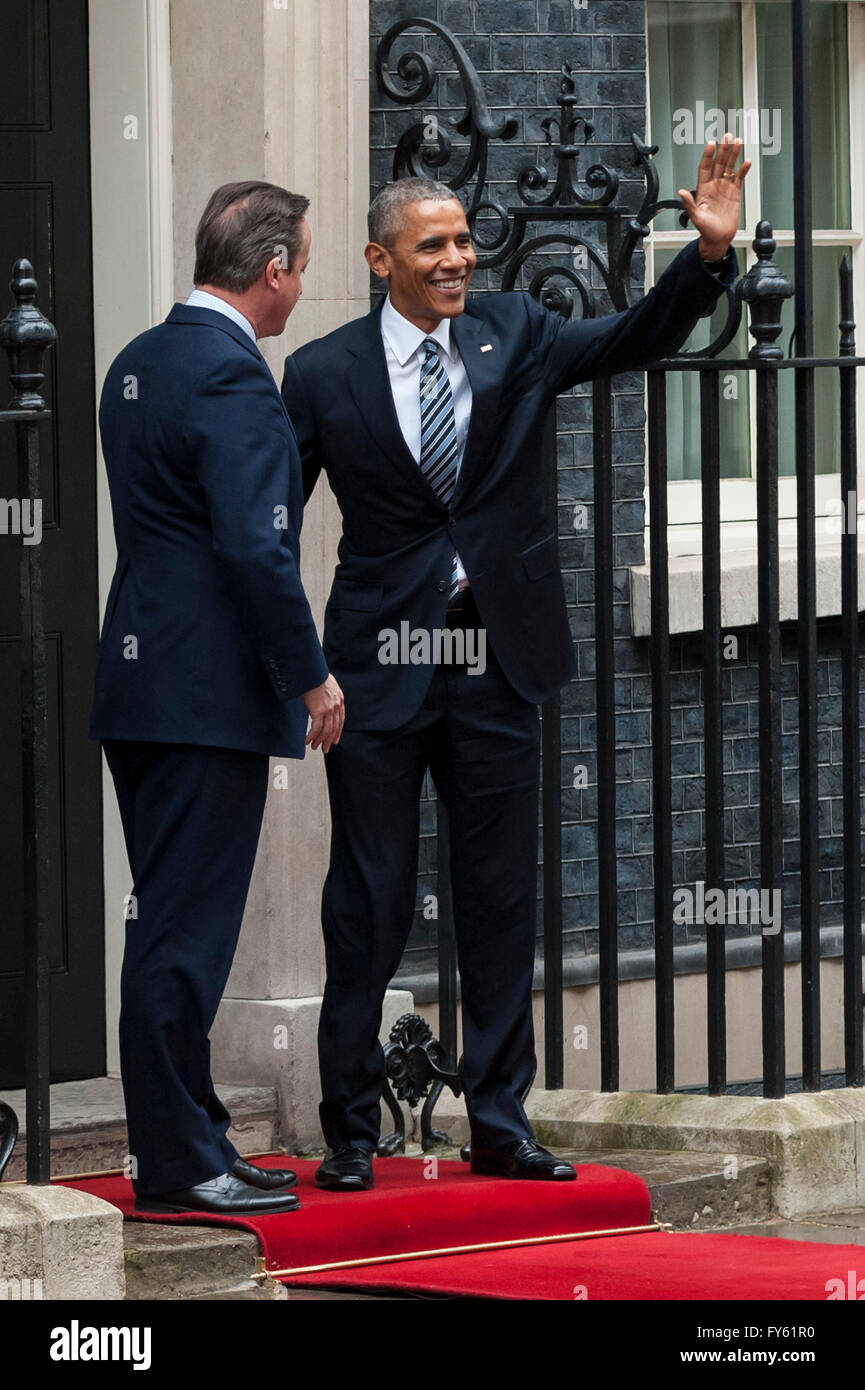London, UK. 22 April 2016. Barack Obama, President of the United States ...