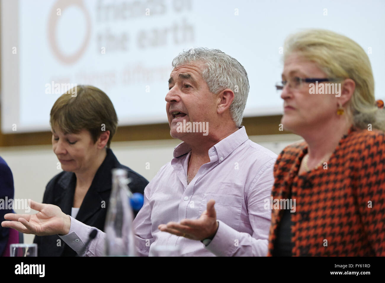 London, UK. 21st April, 2016. The campaigner and environmentalist spoke at a Friends of the Earth / Environmentalists for Europe Remain Campaign Rally. Held at King's College London. UK. 21st April 2016 Credit:  Sam Barnes/Alamy Live News Stock Photo