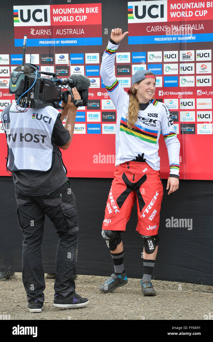 Cairns, Australia. 23rd Apr, 2016. UCI Mountain Bike World Cup. Womens