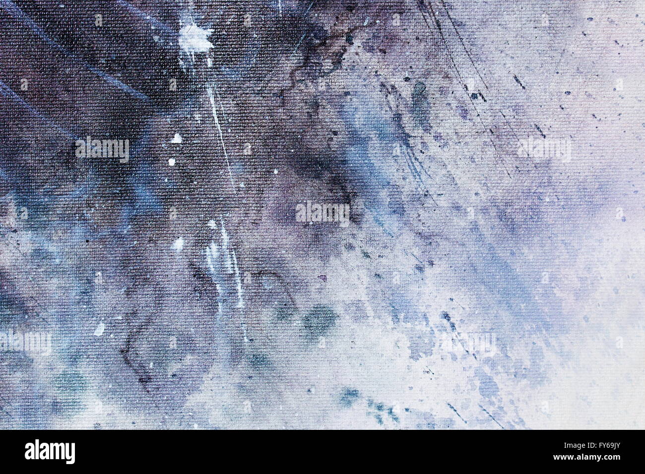 abstract painting with blurry and stained structure. Painting on canvas