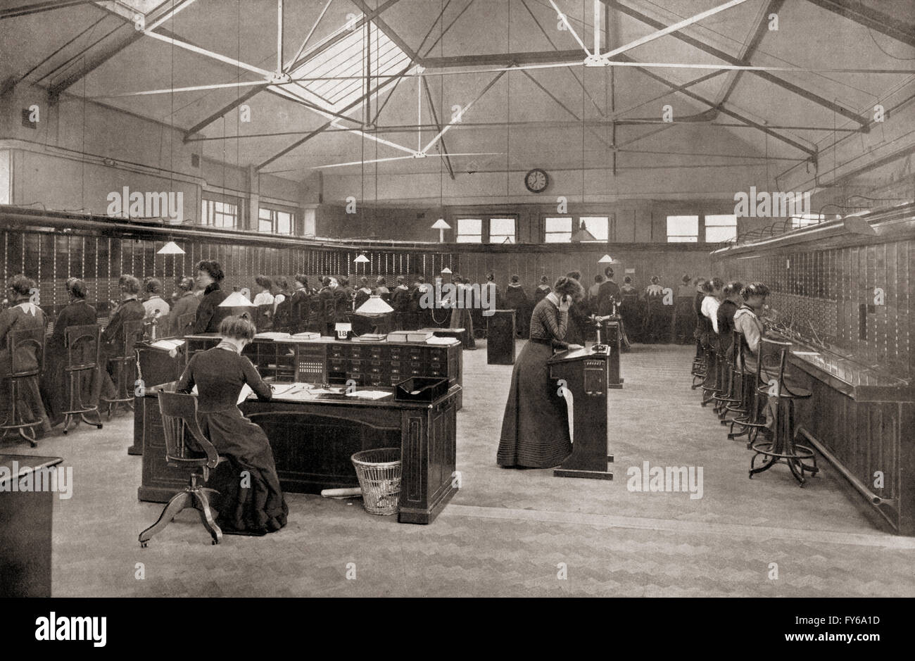 The post office central telephone exchange, St. Paul's Churchyard