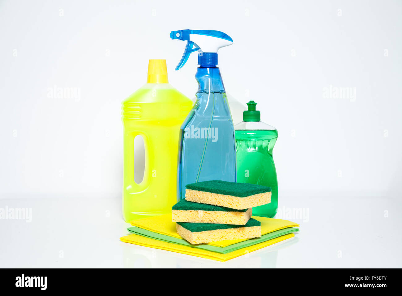 Spring cleaning still life Stock Photo