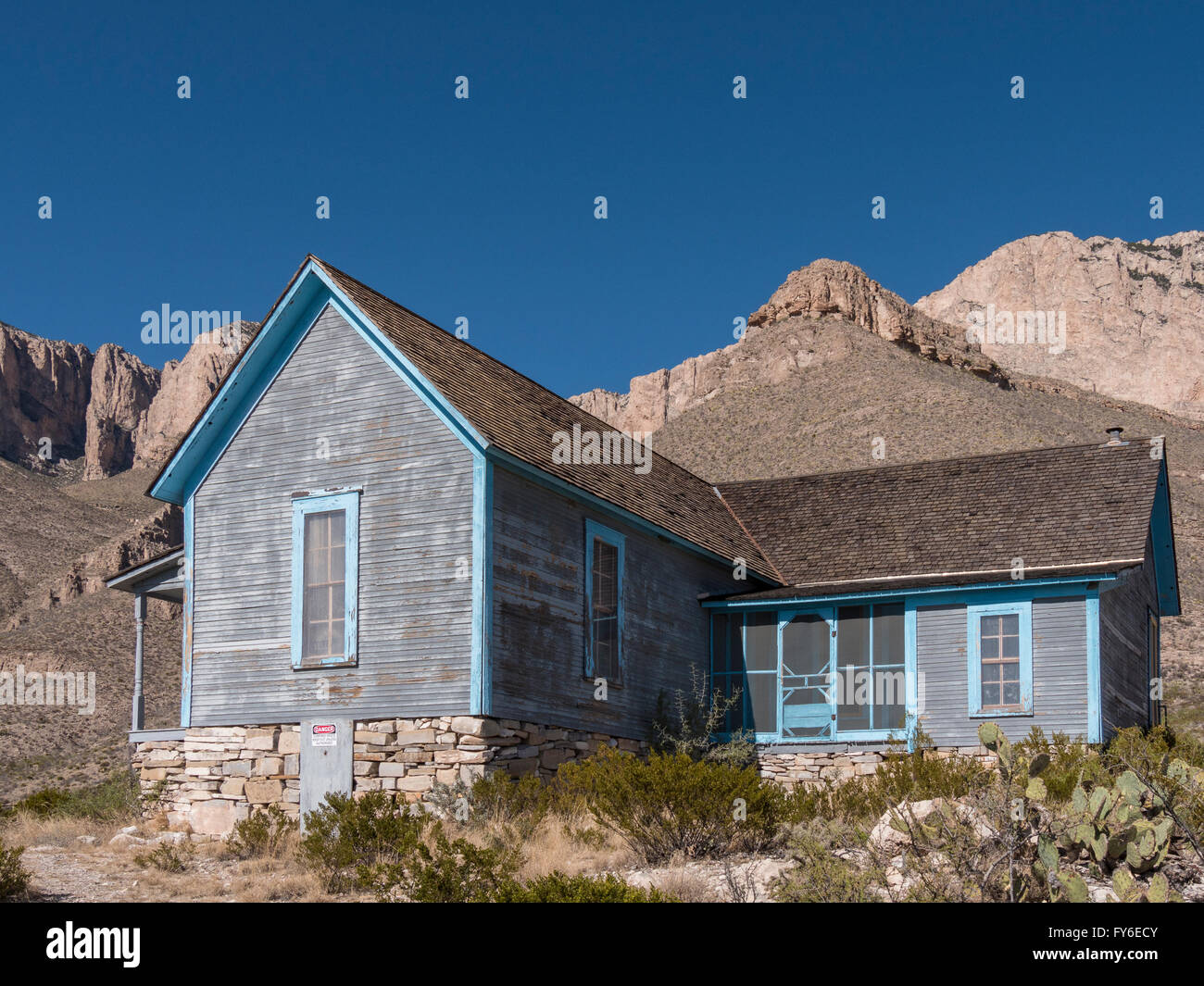 Williams Ranch, Guadalupe Mountains National Park, Texas. Stock Photo