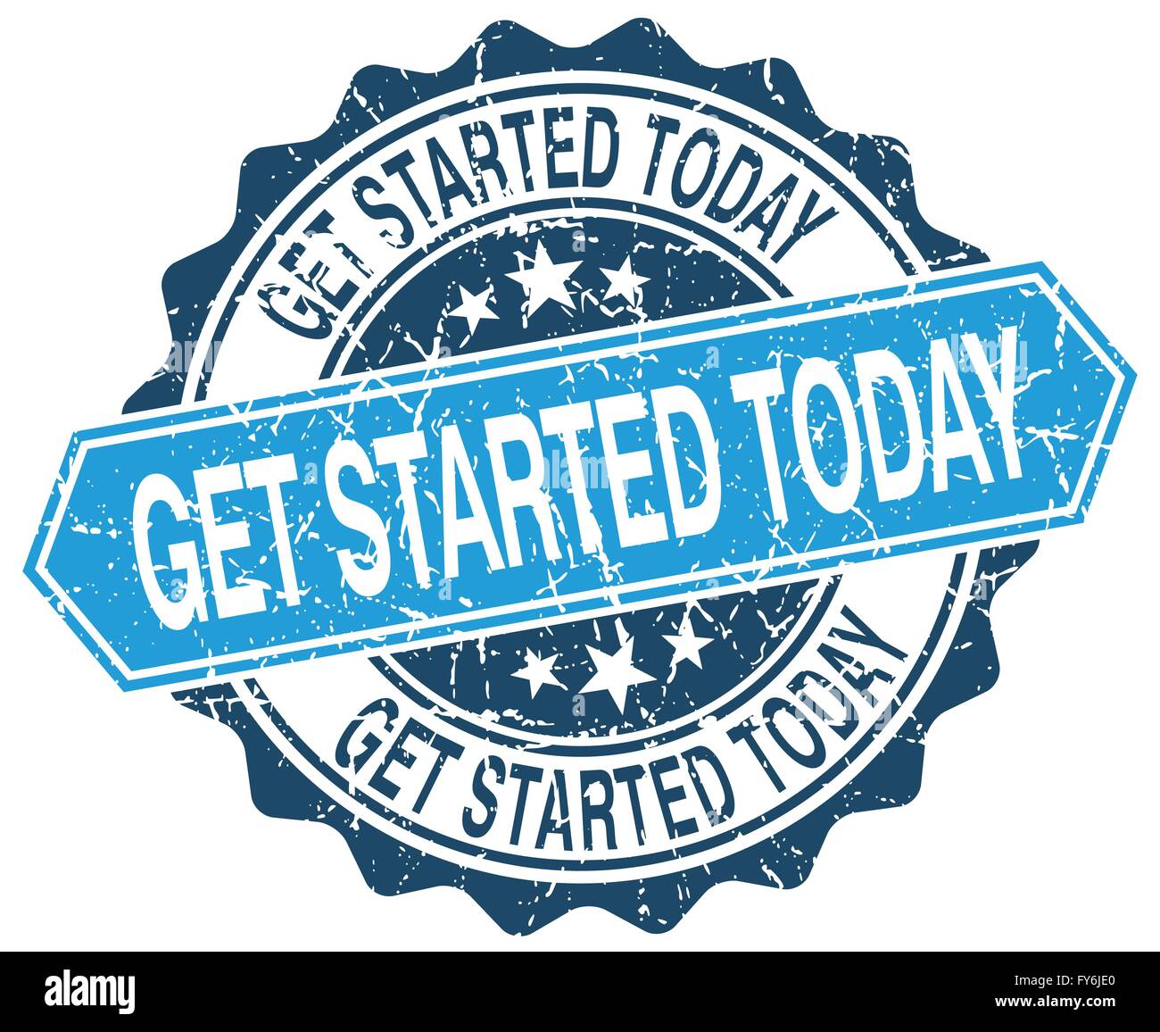 Get started seal hi-res stock photography and images - Alamy