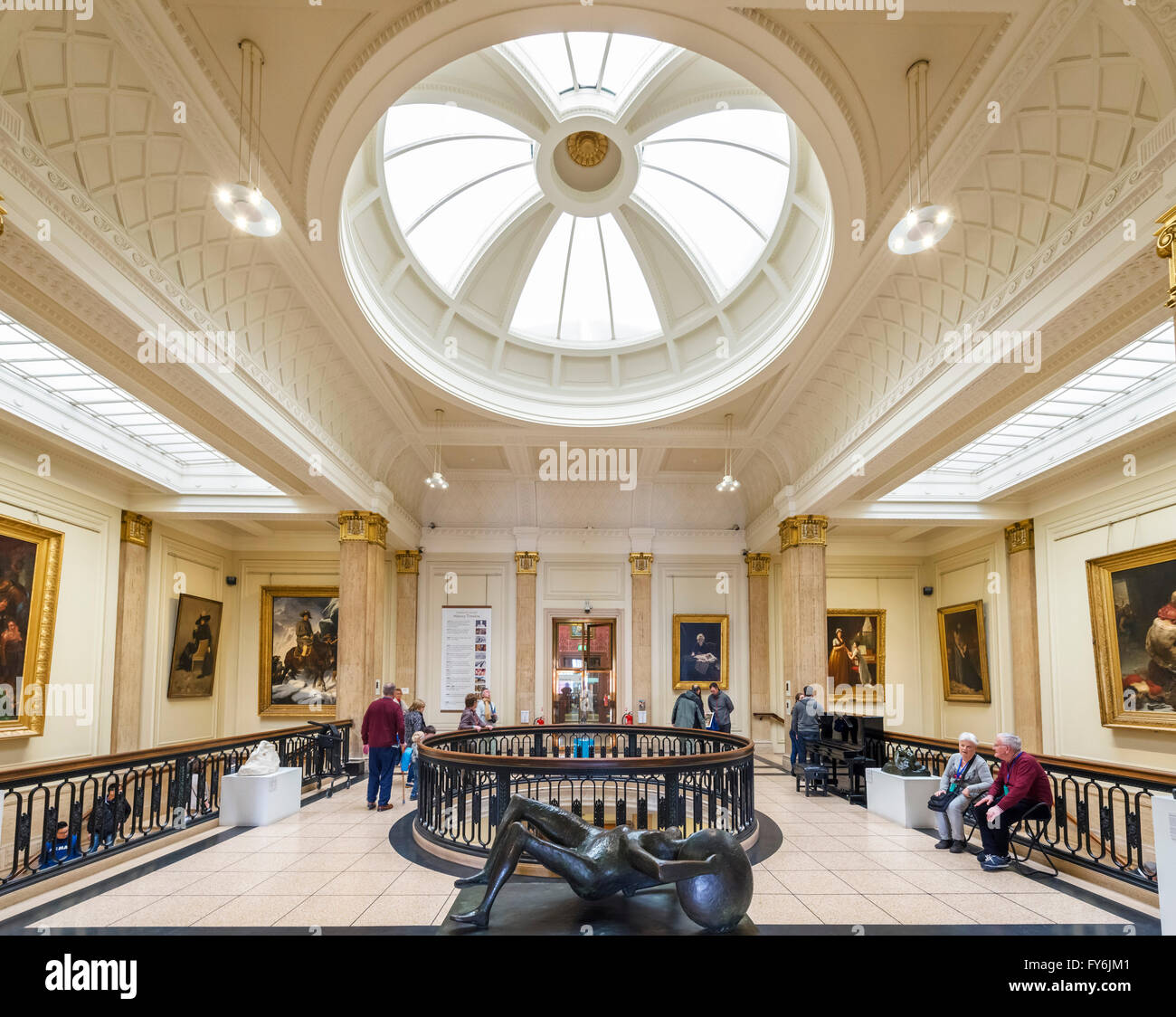 Interior of the Walker Art Gallery, Liverpool, England, UK Stock Photo