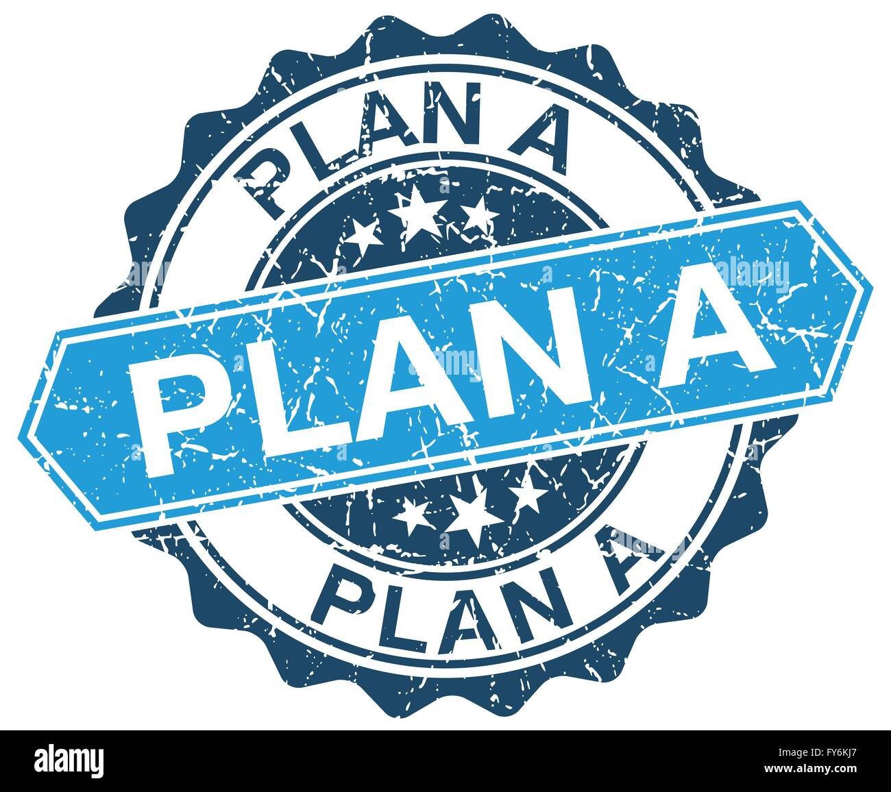 plan a blue round grunge stamp on white Stock Vector Image & Art - Alamy