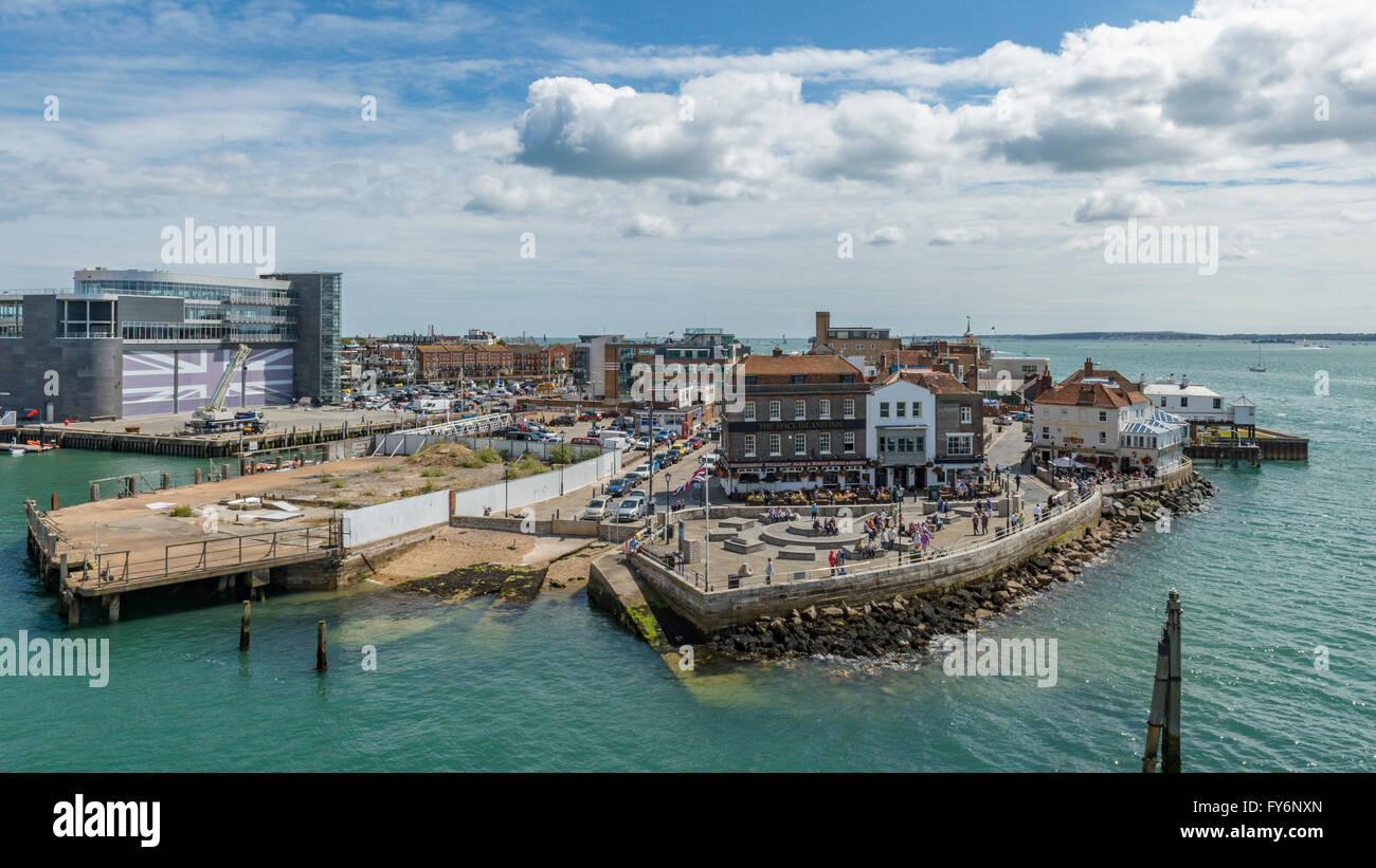 Spice Island - also known as Bath Square -& BAR Building; Old Portsmouth, Hampshire Stock Photo
