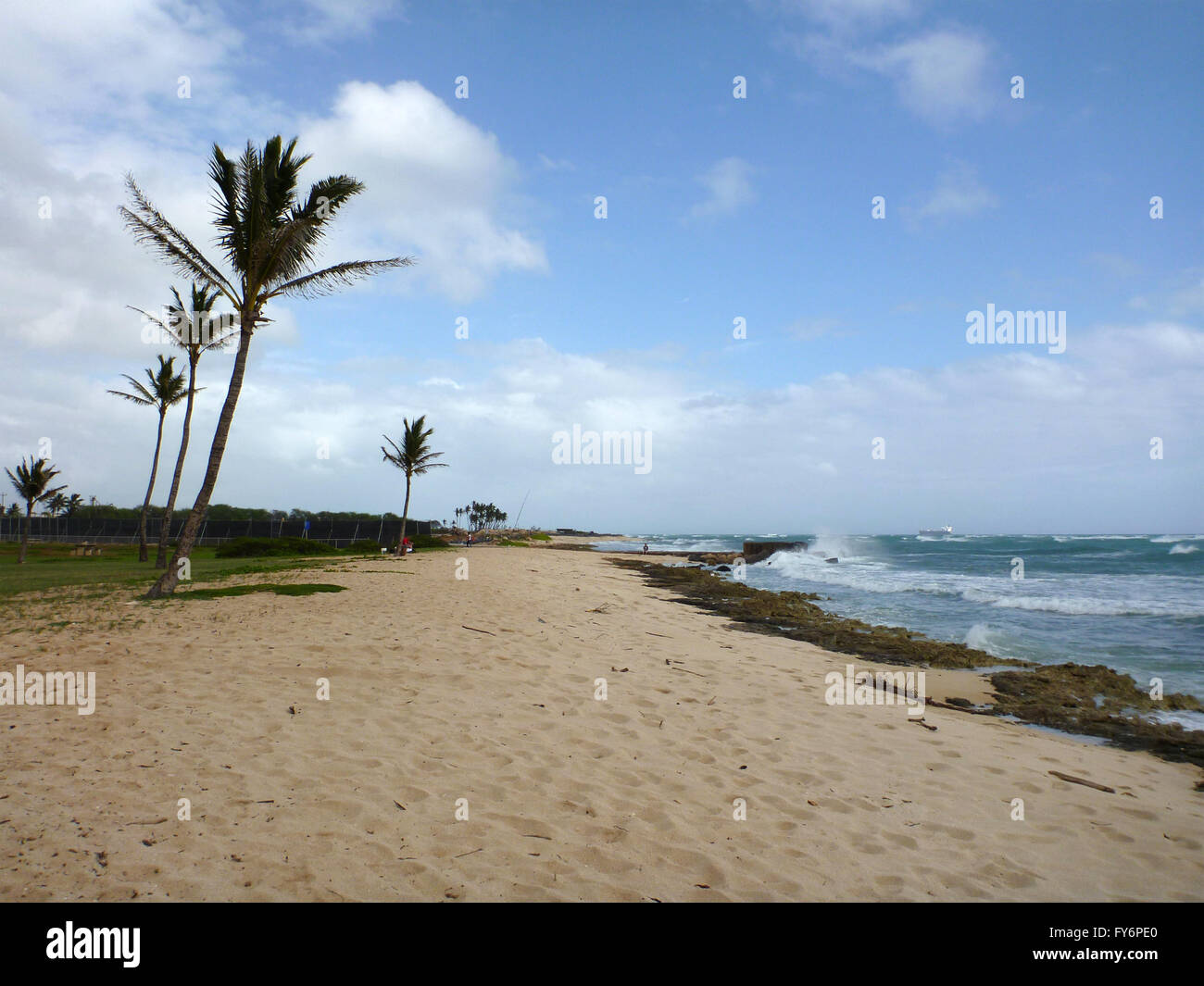 Barbers Point Beach Park on Oahu, Hawaii Stock Photo - Alamy