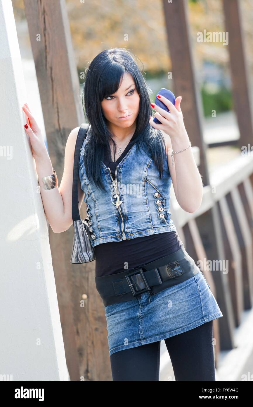 denim outfit for teenage girl
