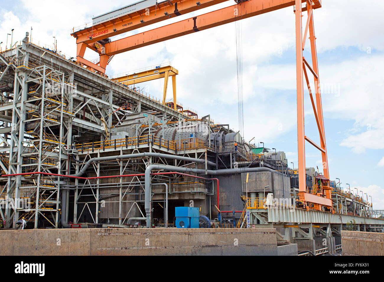 First Quantum Sentinel crushing plant - Trident, Zambia Stock Photo