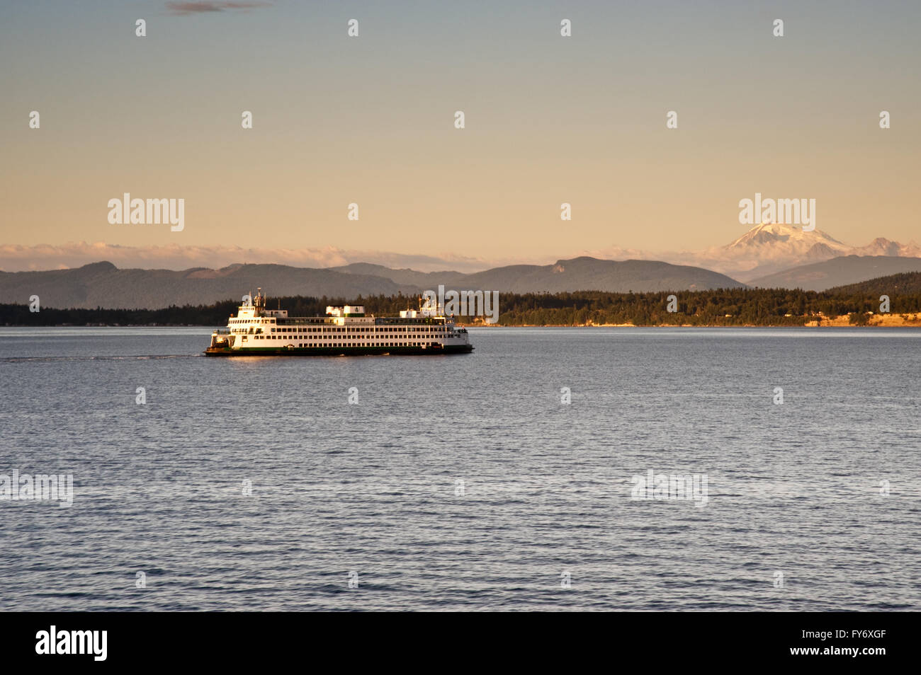 WA state ferry from the San Juan islands to Anacortes Stock Photo - Alamy