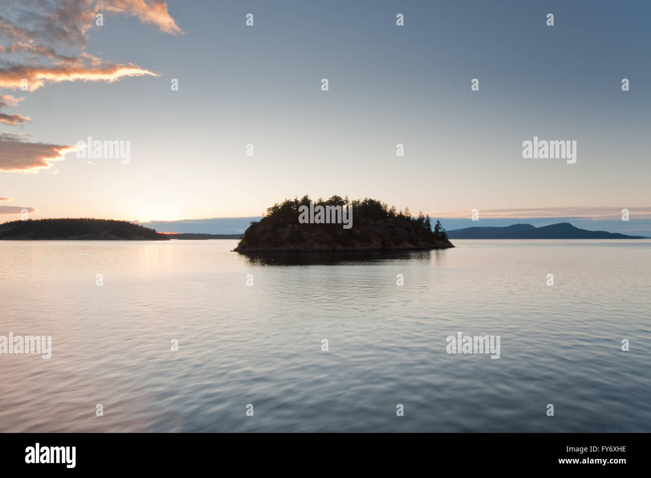 Island in Puget Sound Stock Photo Alamy
