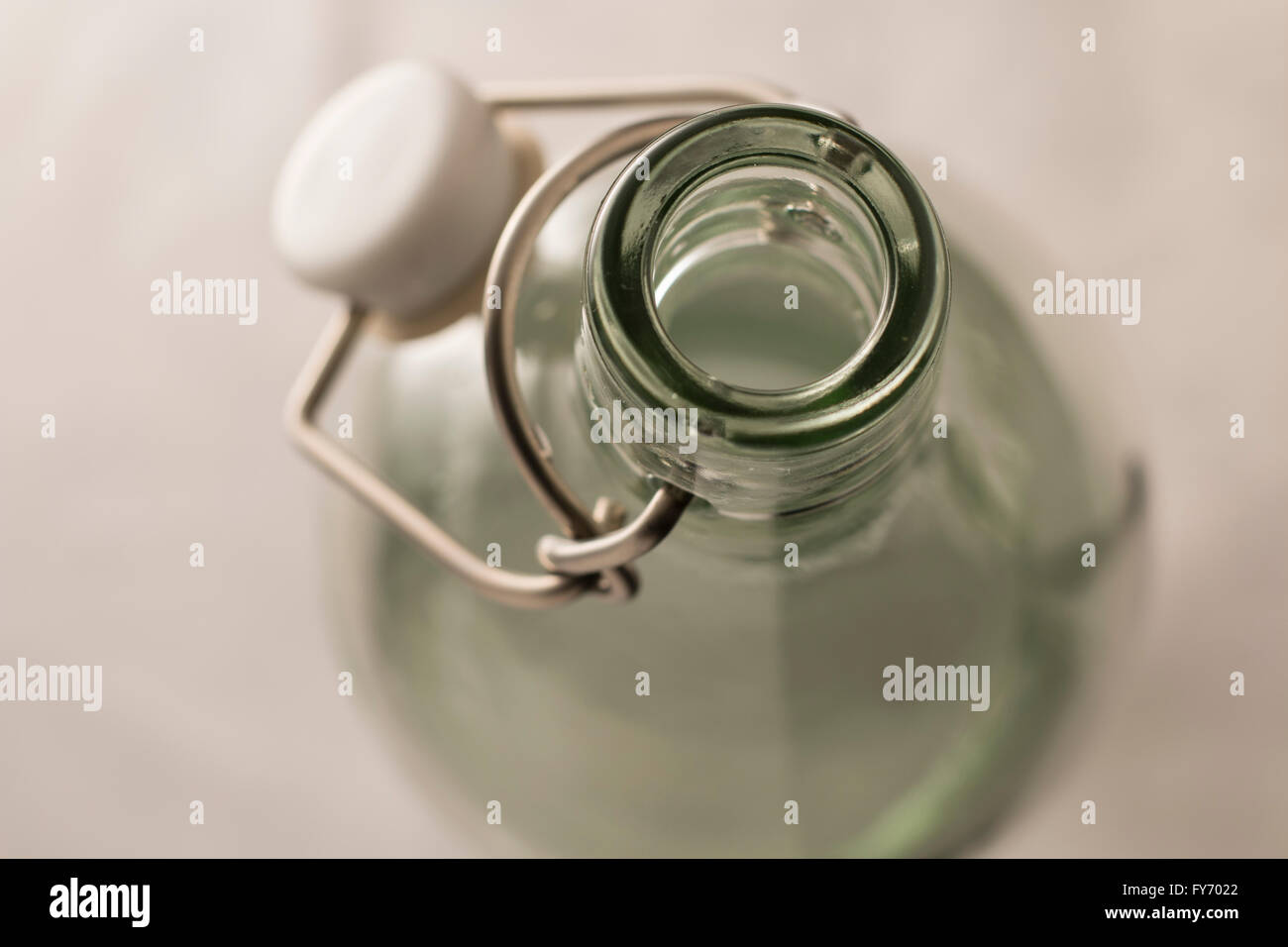 Glass bottle with stopper Stock Photo