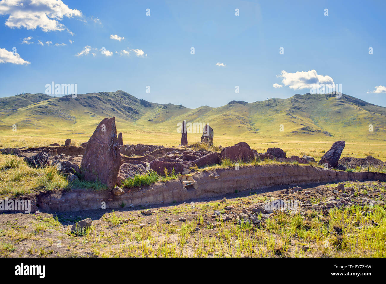Megalithic rocks on the field Stock Photo - Alamy