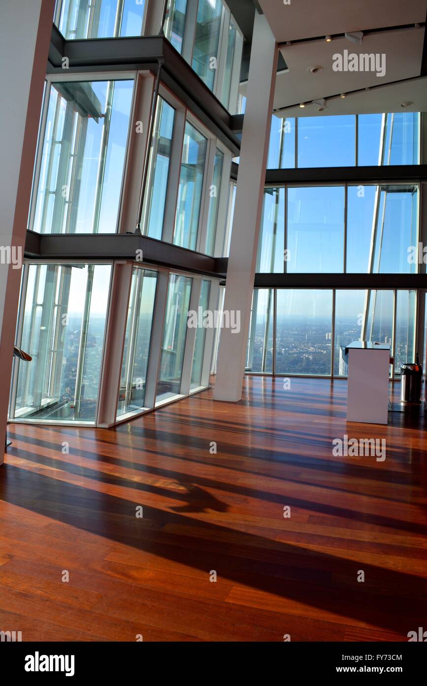 Interior Of The Shard Building In London On A Clear Day