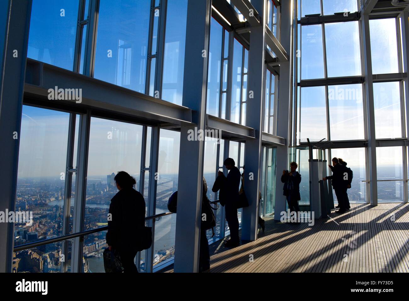 Interior Of The Shard Building In London On A Clear Day