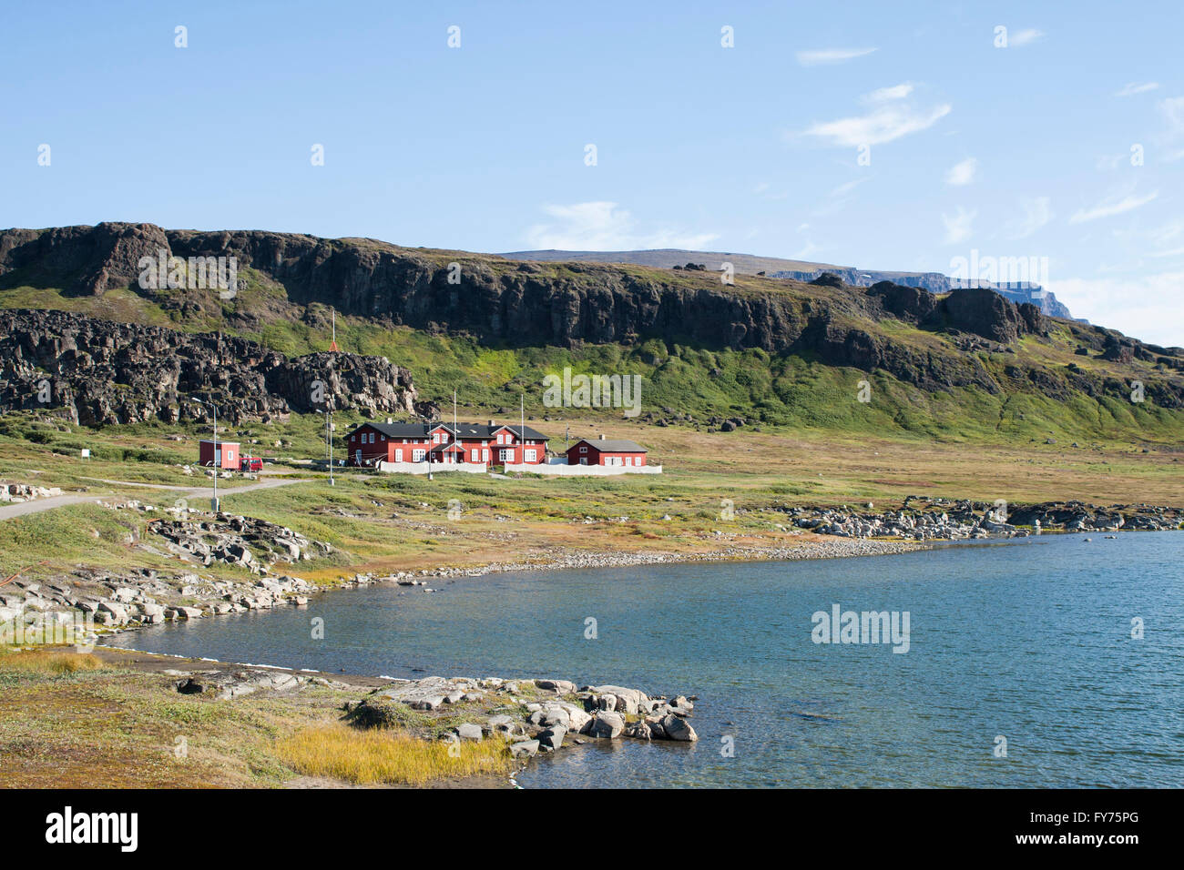 Arktisk Station, Arctic Station, Qeqertarsuaq, Greenland Stock Photo