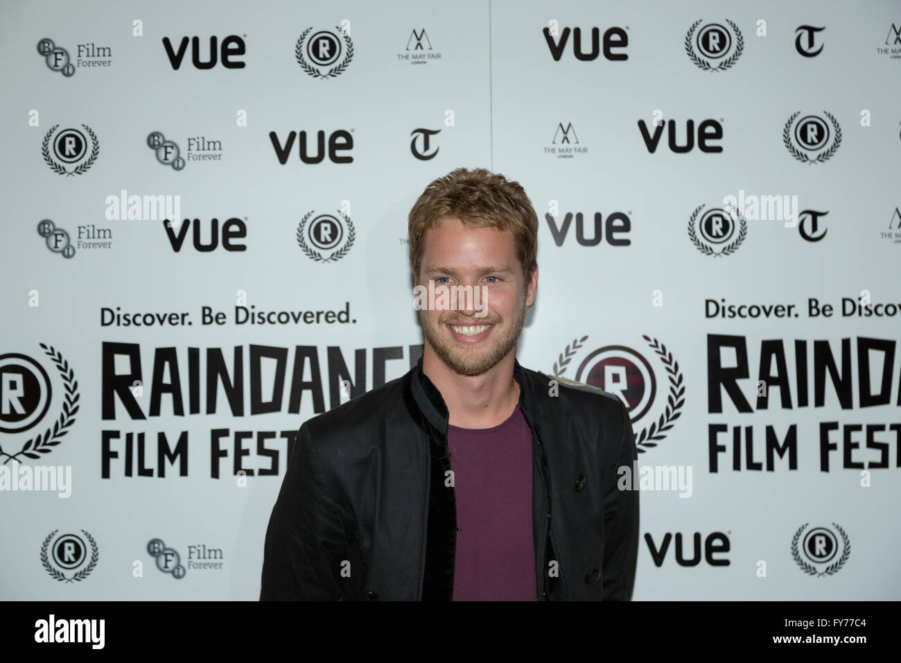 One of the cast memeber attend the UK Premiere of Flim at the 22nd annual Raindance Film Festival in Vue Piccadilly, London. Stock Photo