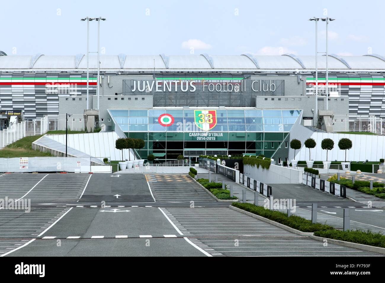 View of the Juventus stadium in Torino, Italy Stock Photo