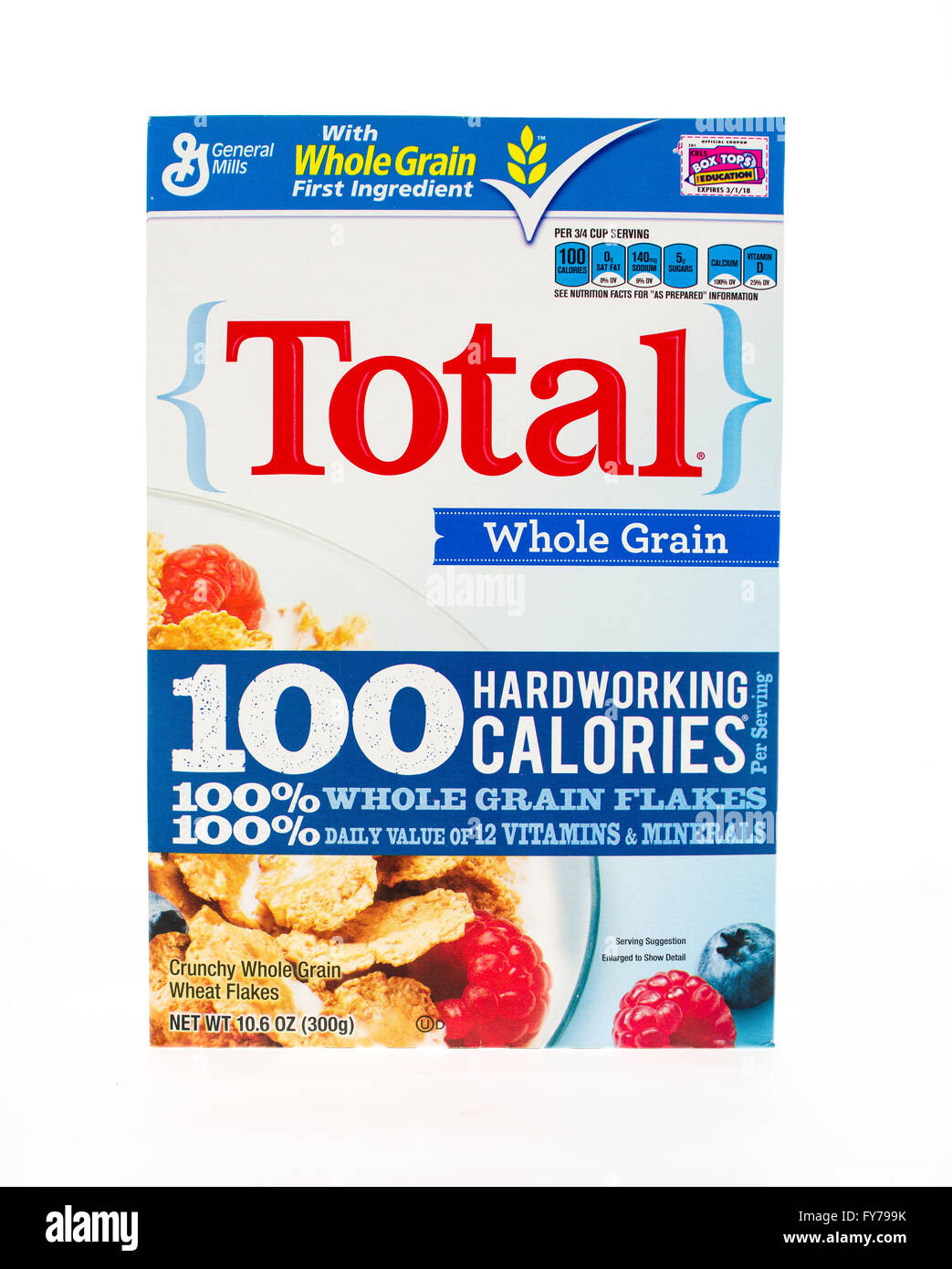 Winneconne, WI 20 April 2015 Box of Total cereal a product of