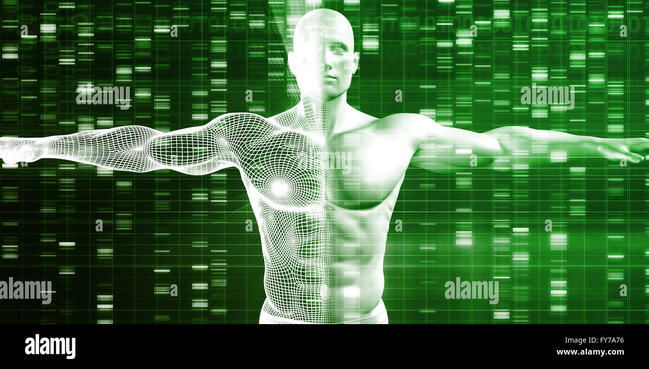 Futuristic Science Research as a Art Concept Stock Photo