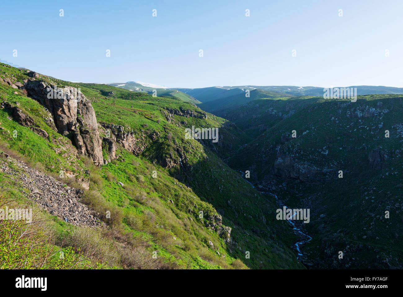 Eurasia, Caucasus region, Armenia, Aragatsotn province, scenery at Amberd on the slopes of Mt Aragat Stock Photo