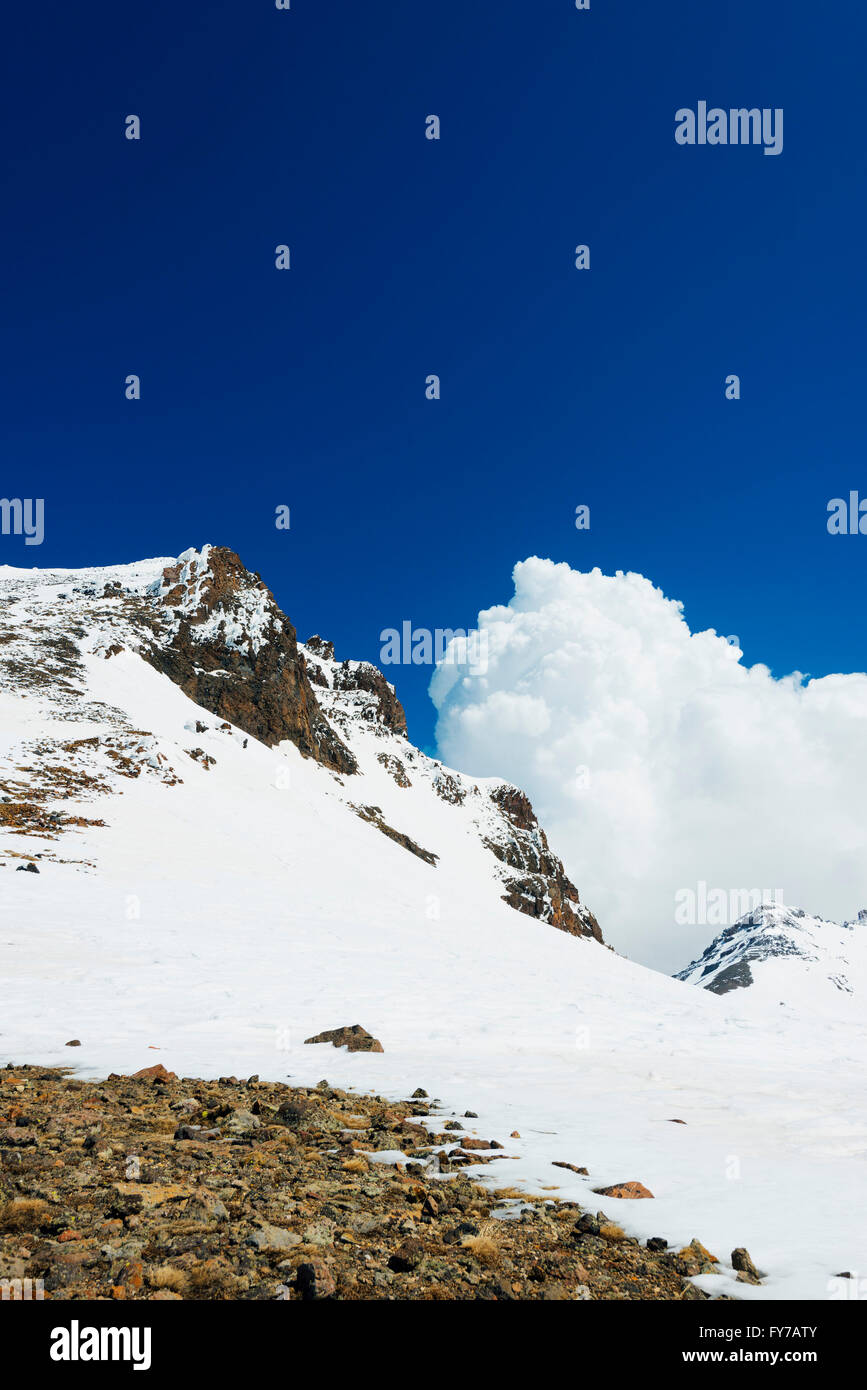Eurasia, Caucasus region, Armenia, Aragatsotn province, scenery on the slopes of Mount Aragats (4090m) highest mountain in Armen Stock Photo