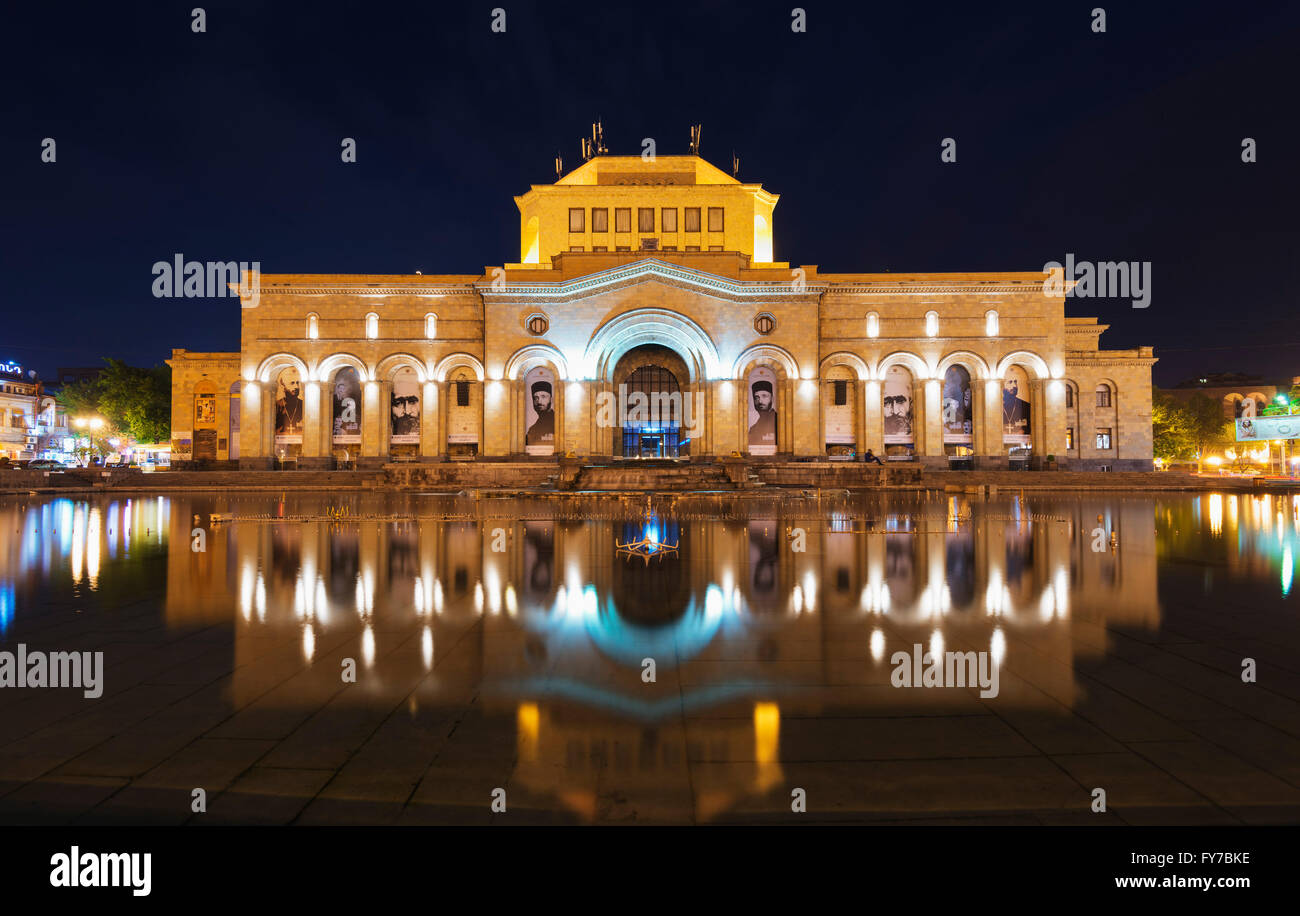 Eurasia, Caucasus region, Armenia, Yerevan, Republic Square, History Museum of Armenia Stock Photo