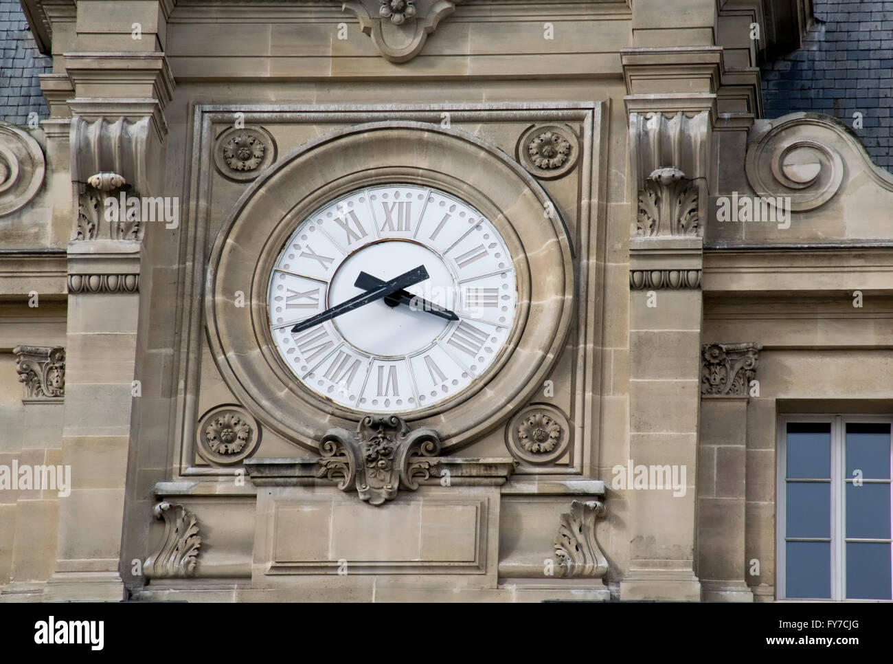 A clock in Paris Stock Photo Alamy