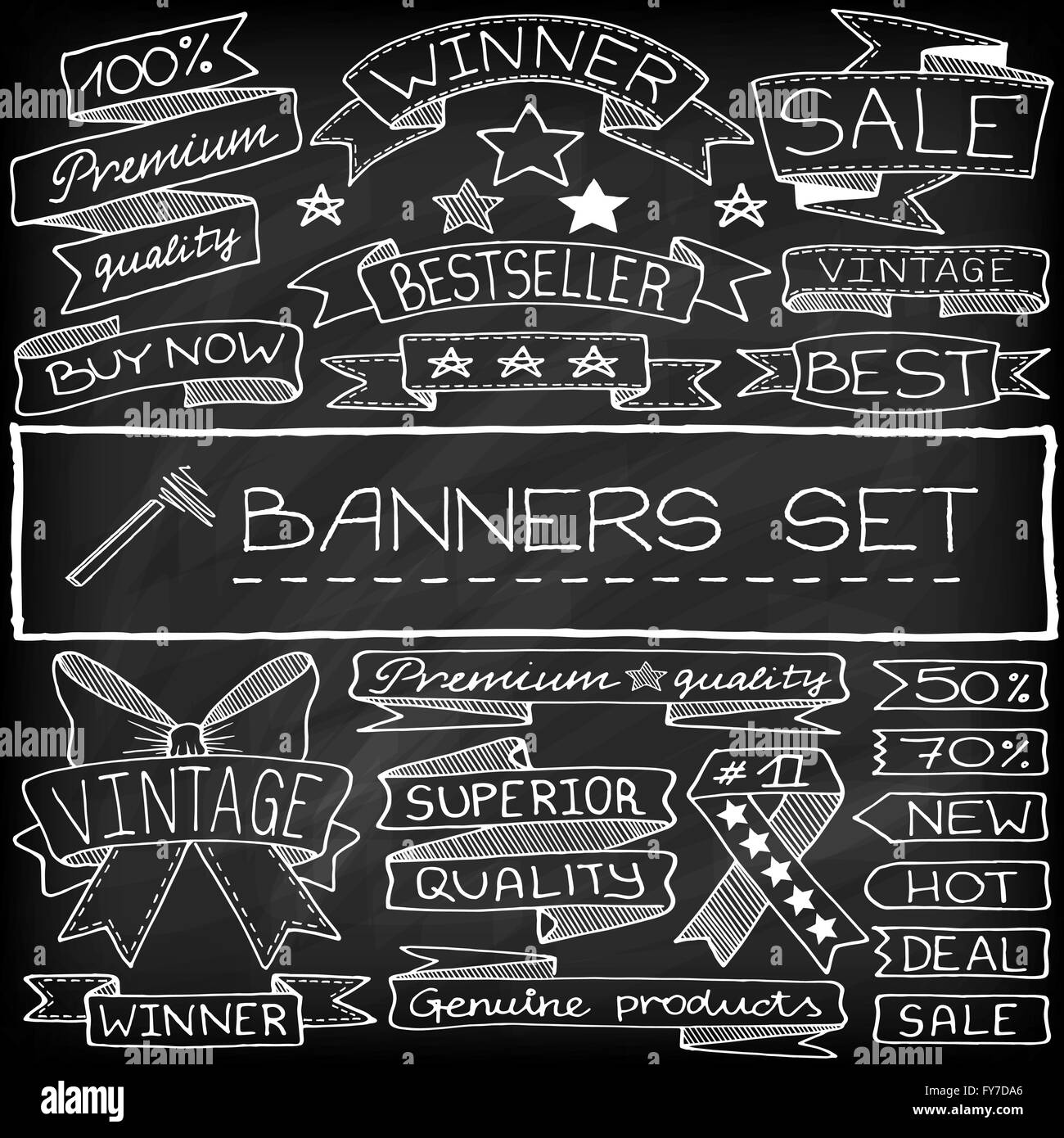 Hand drawn set of hearts and arrows Stock Vector Image & Art Alamy