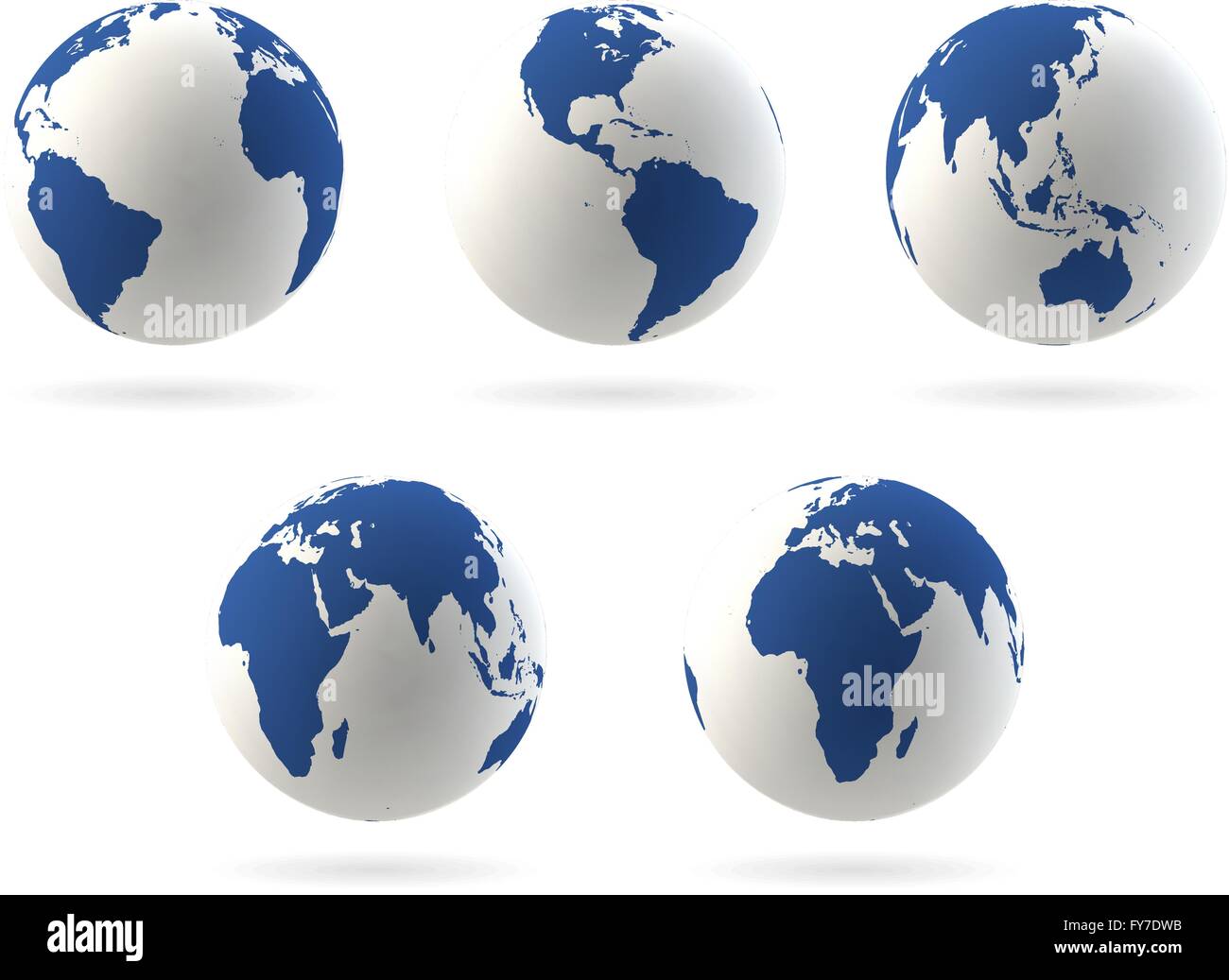 Earth globes set Stock Vector Image & Art - Alamy