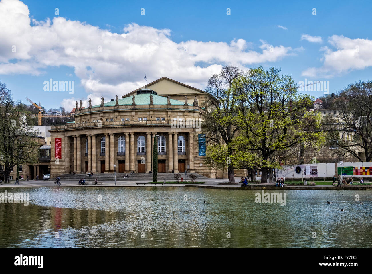 Stuttgart Staatstheater, State Theatre, classical building exterior ...