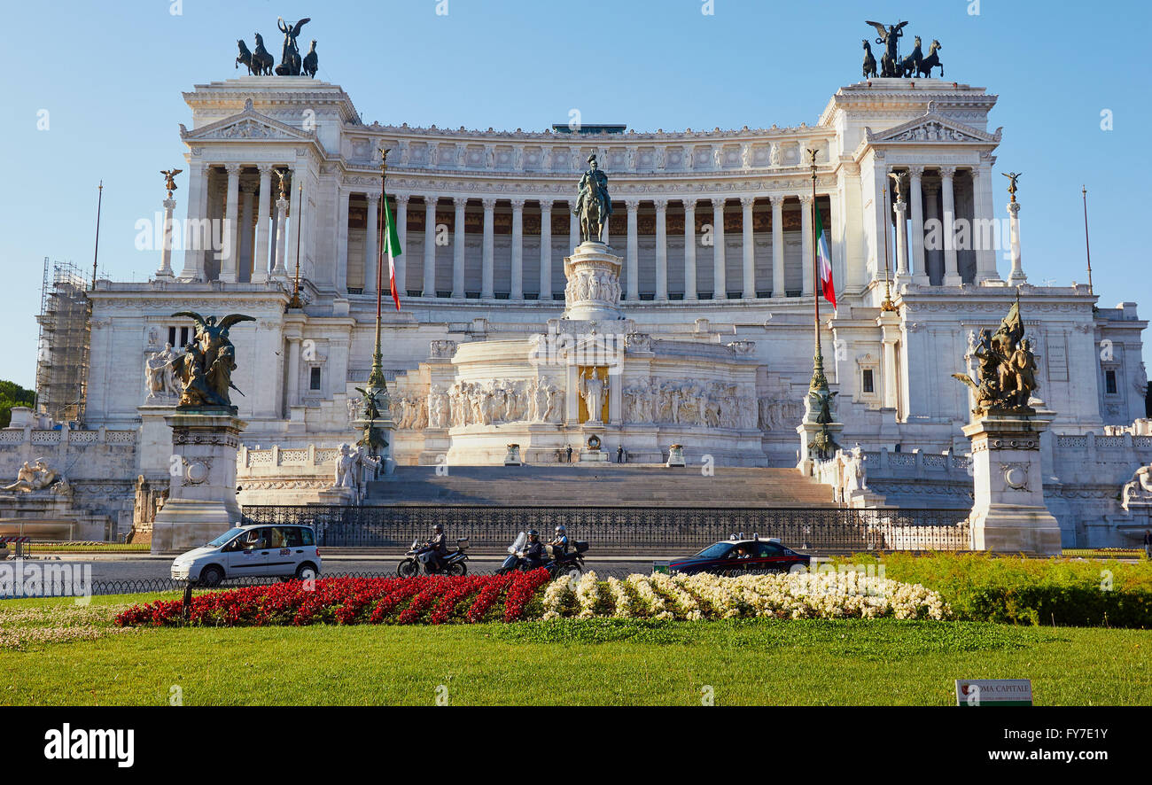 Vittorio Emanuele monument, Piazza Venezia, Rome, Lazio, Italy, Europe Stock Photo