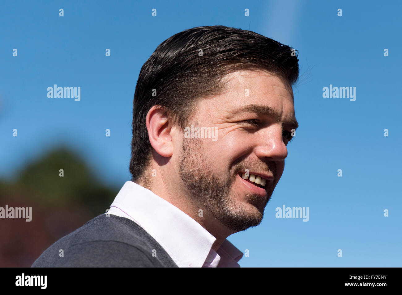 Stephen Crabb Conservative MP and Secretary of State for Work and Pensions formerly Secretary of State for Wales. Stock Photo