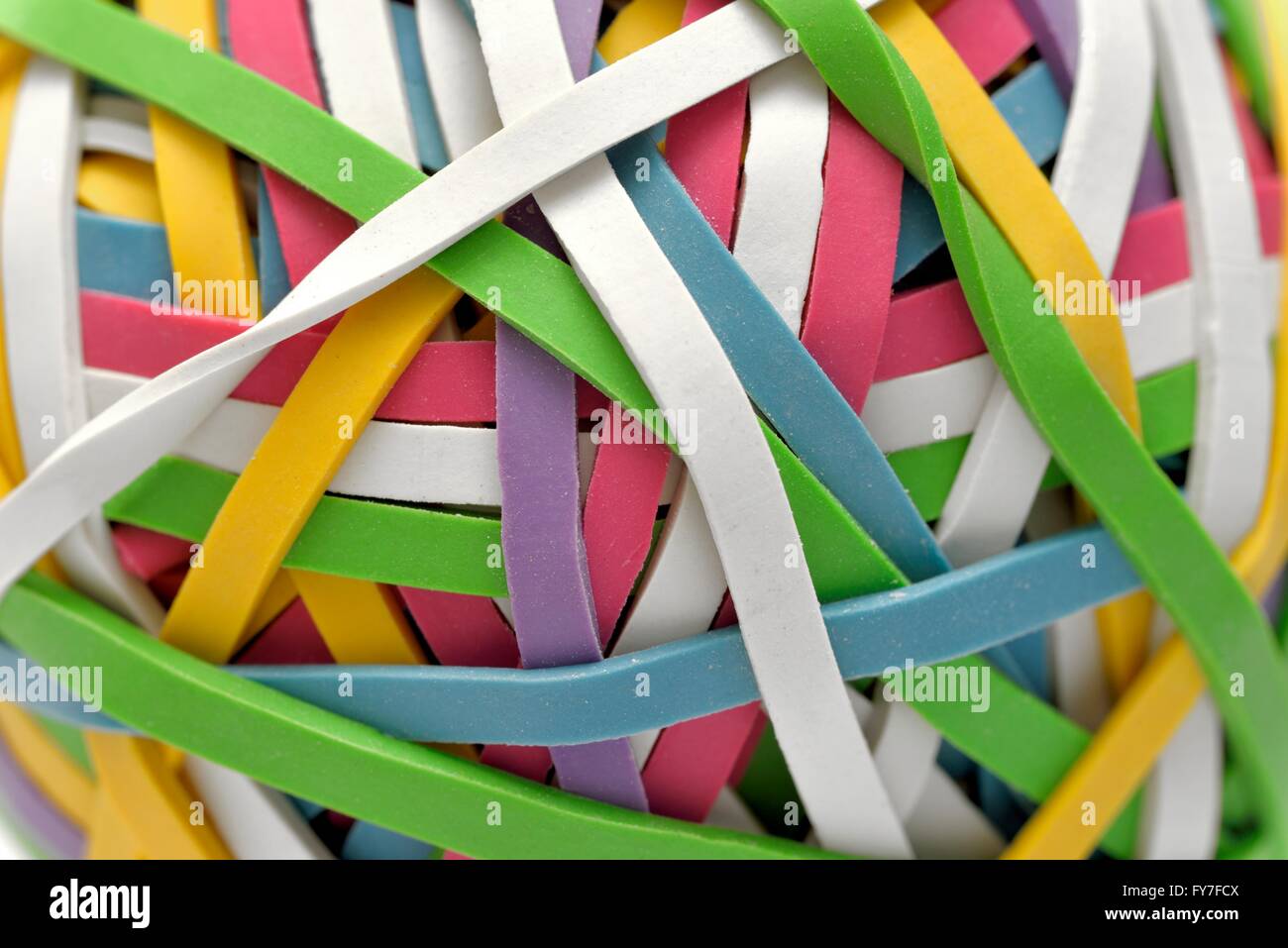 A rubber band ball Stock Photo