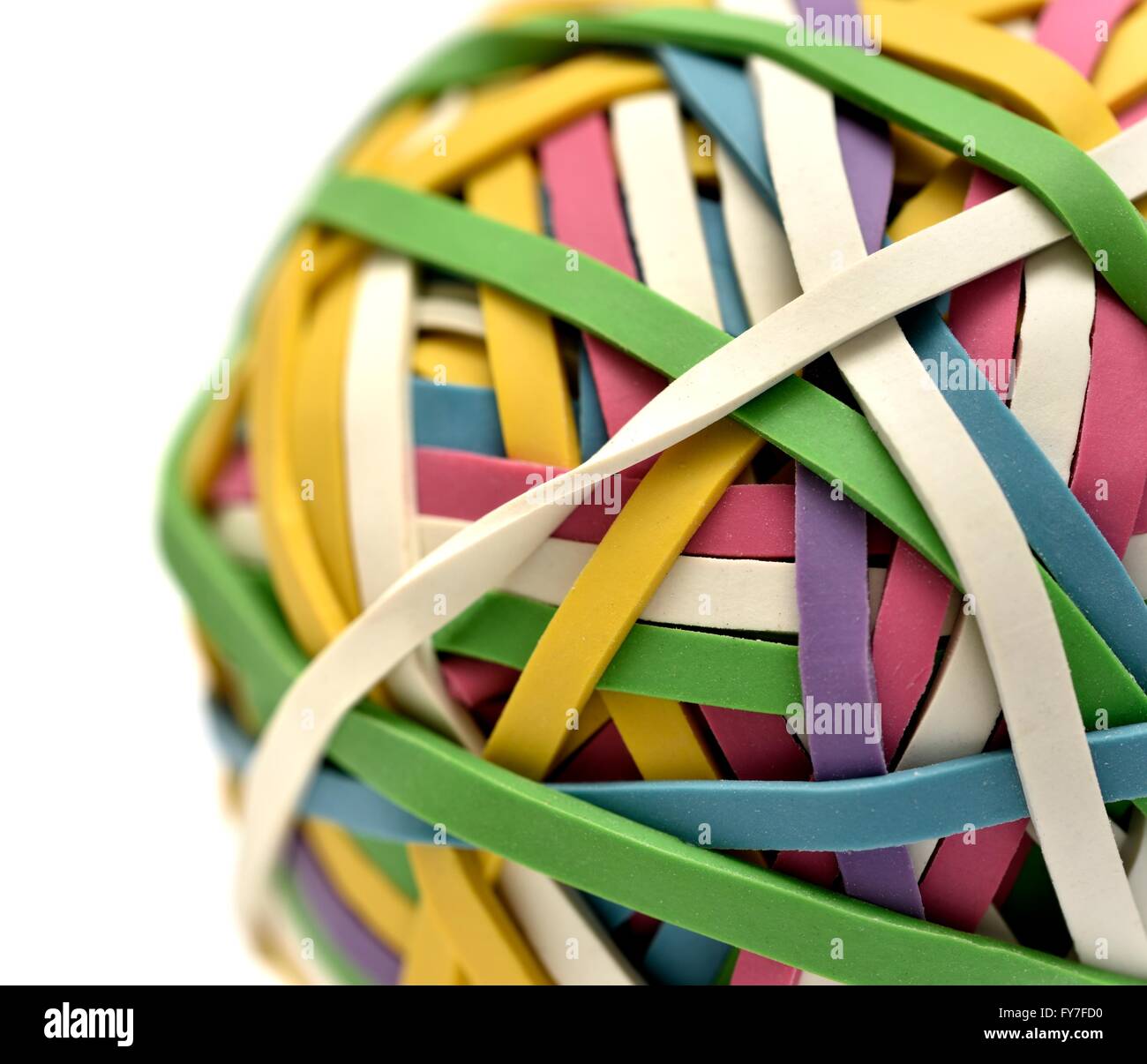 A rubber band ball Stock Photo