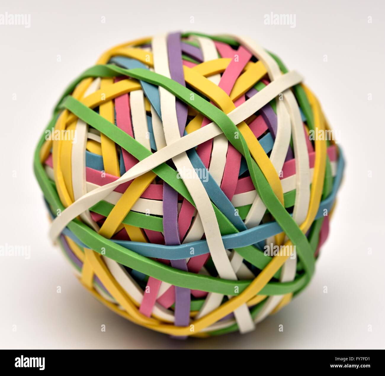 A rubber band ball Stock Photo