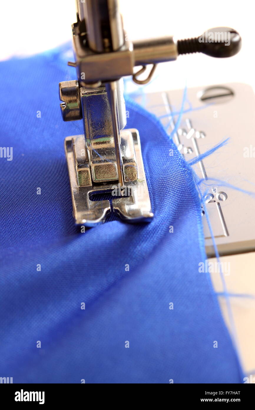 Sewing machine fabric Stock Photo Alamy