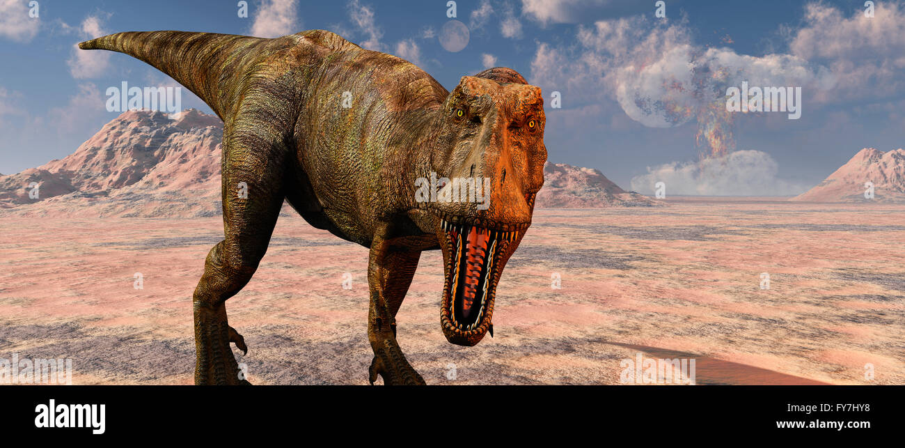 The End Of The Dinosaurs Stock Photo - Alamy