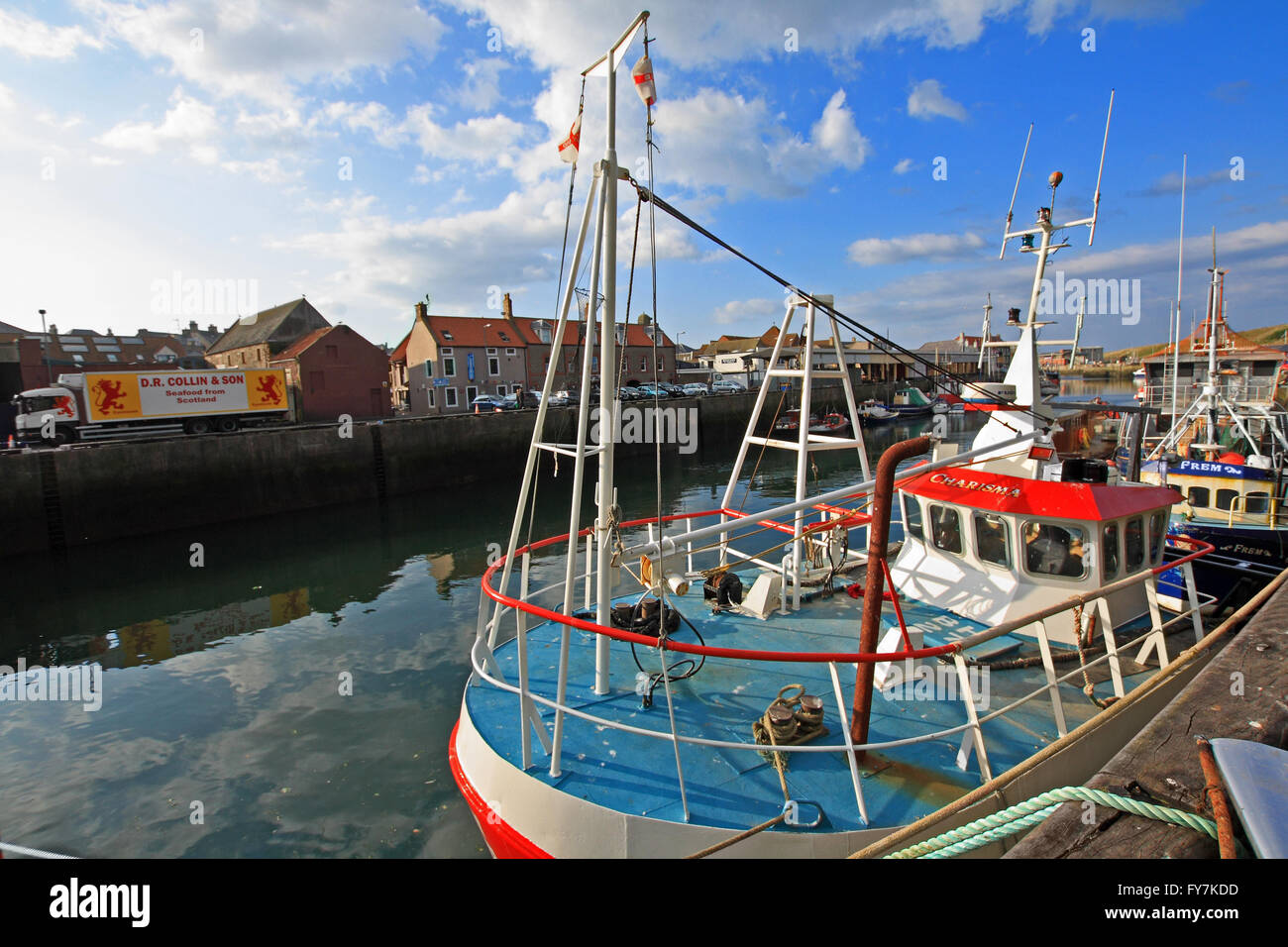 Eyemouth, small fishing town, Scotland Stock Photo Alamy