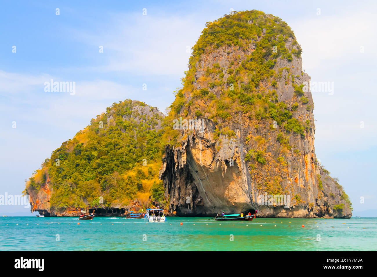 island a piece of land surrounded by clean sea water,Krabi province