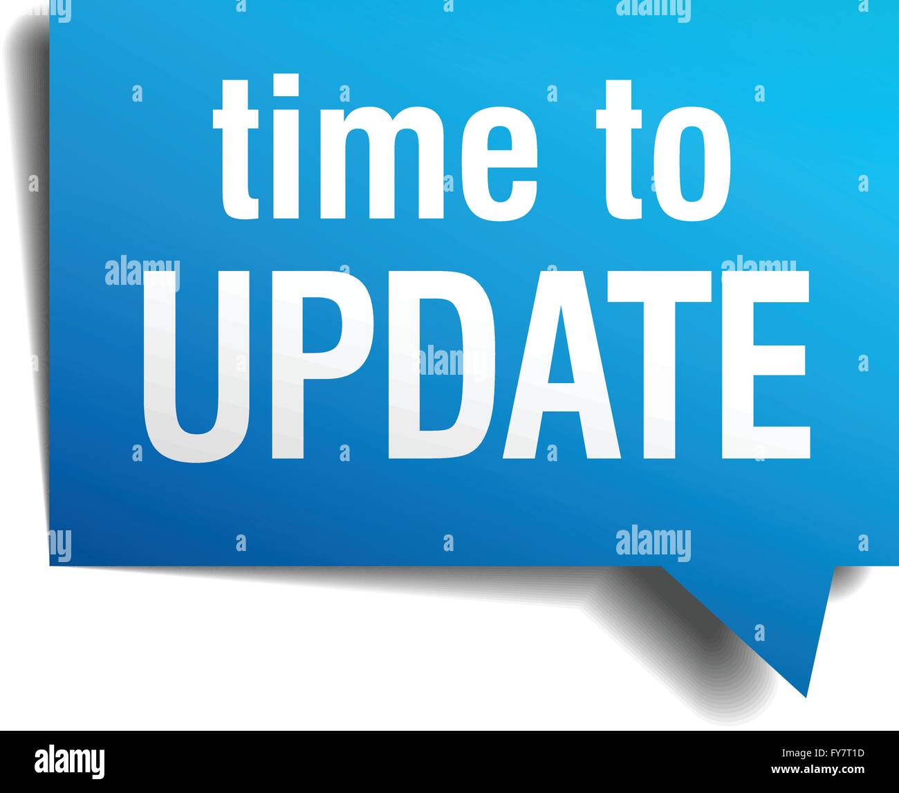 Update sign square speech hi-res stock photography and images - Alamy