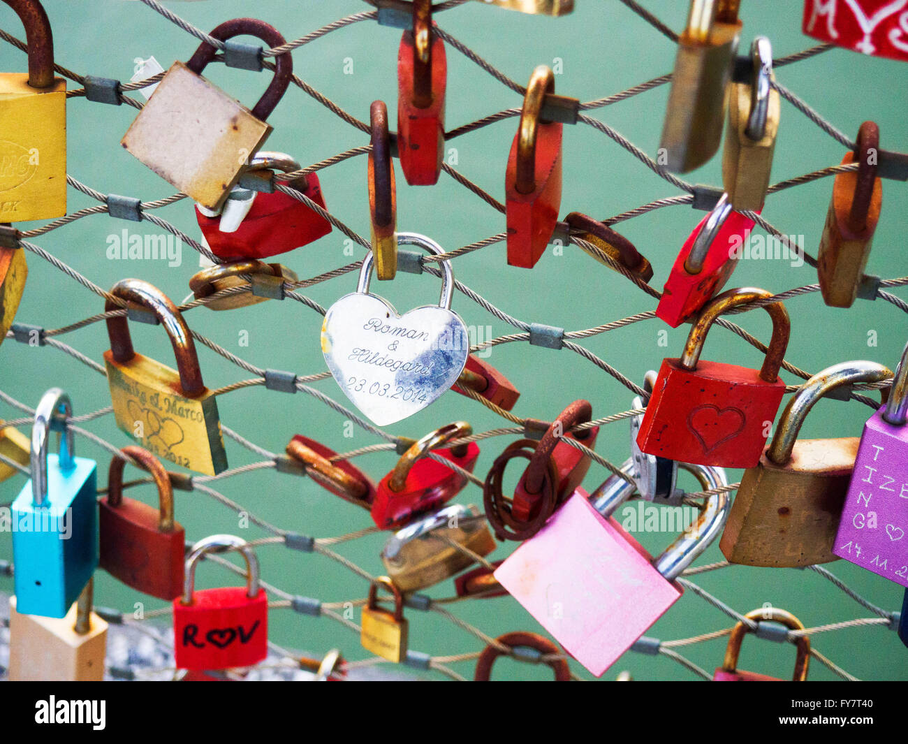 love locks Stock Photo