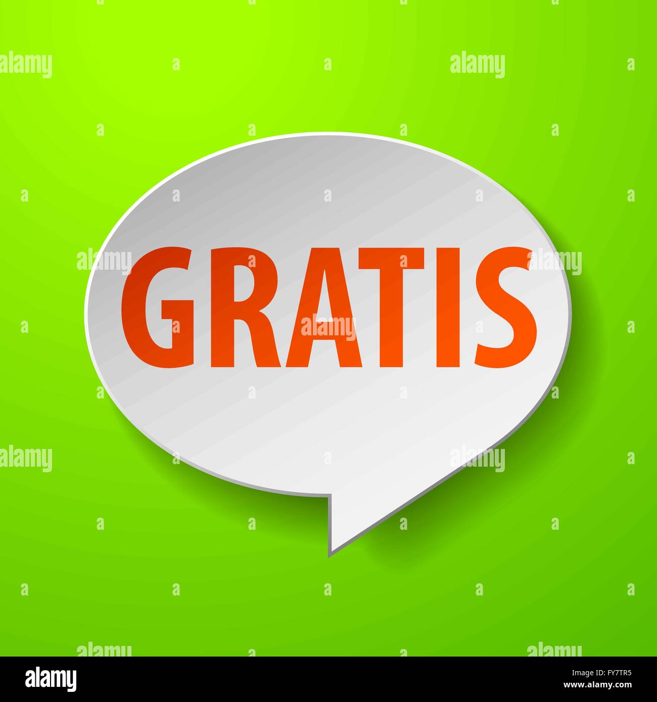 Gratis 3d Speech Bubble on Green background Stock Vector Image & Art ...