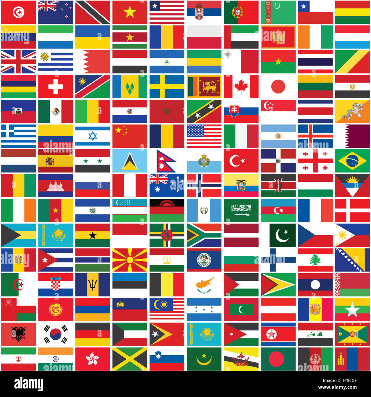 seamless background with some of world flags Stock Photo - Alamy