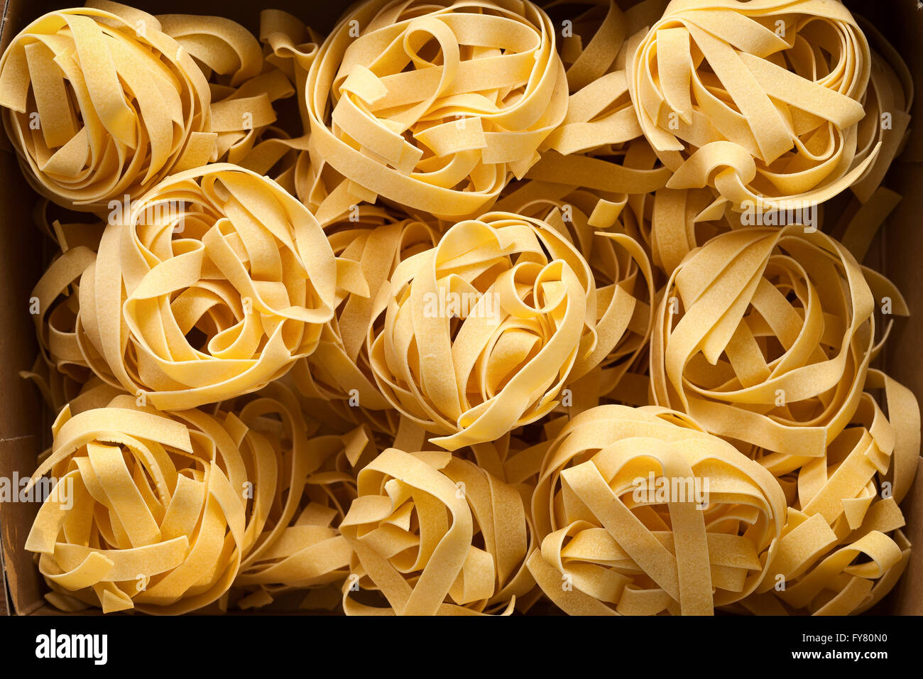 fettuccine pasta italian food still life rustic flat lay background
