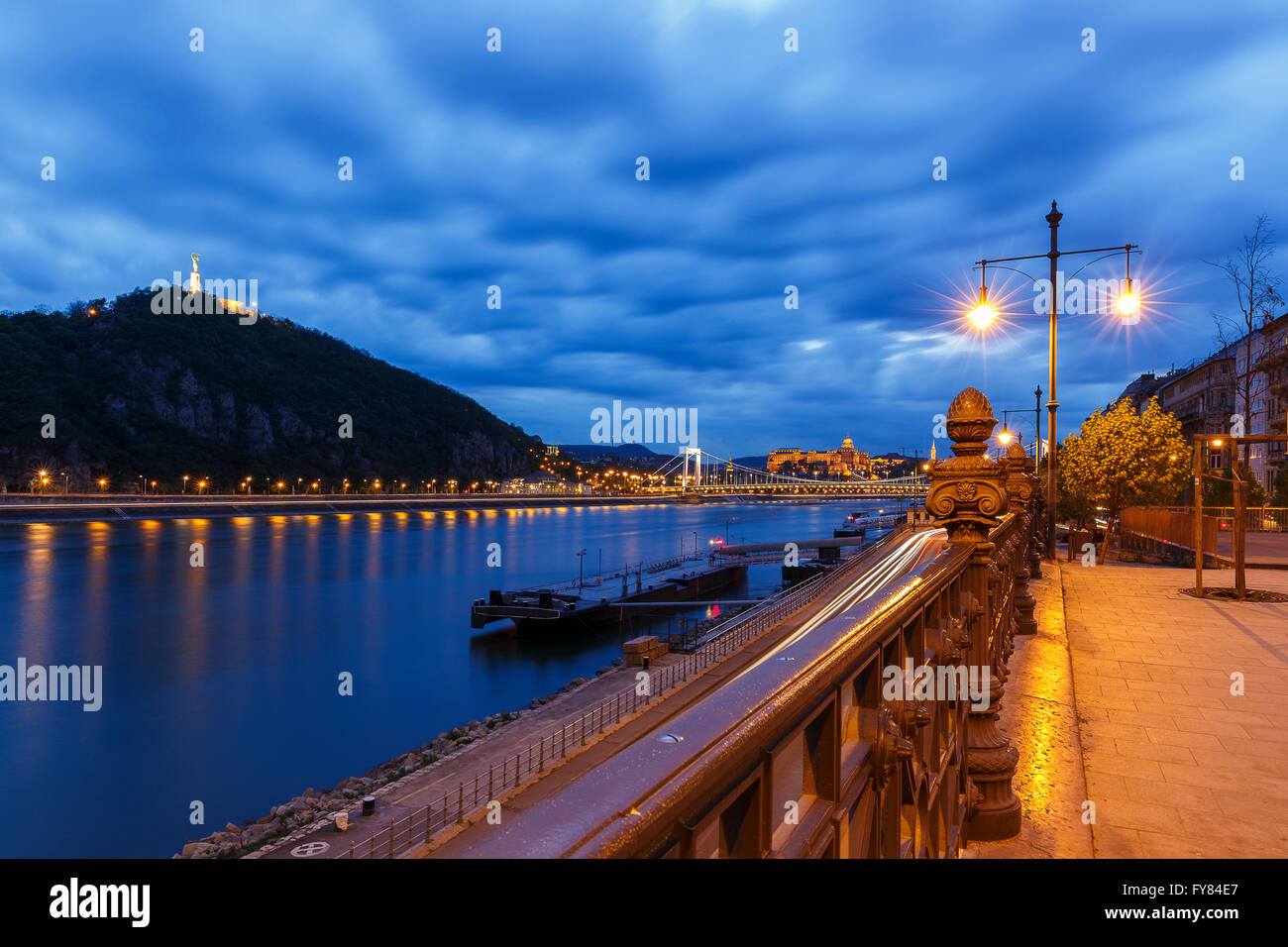 Buda castle hill map budapest map hires stock photography and images