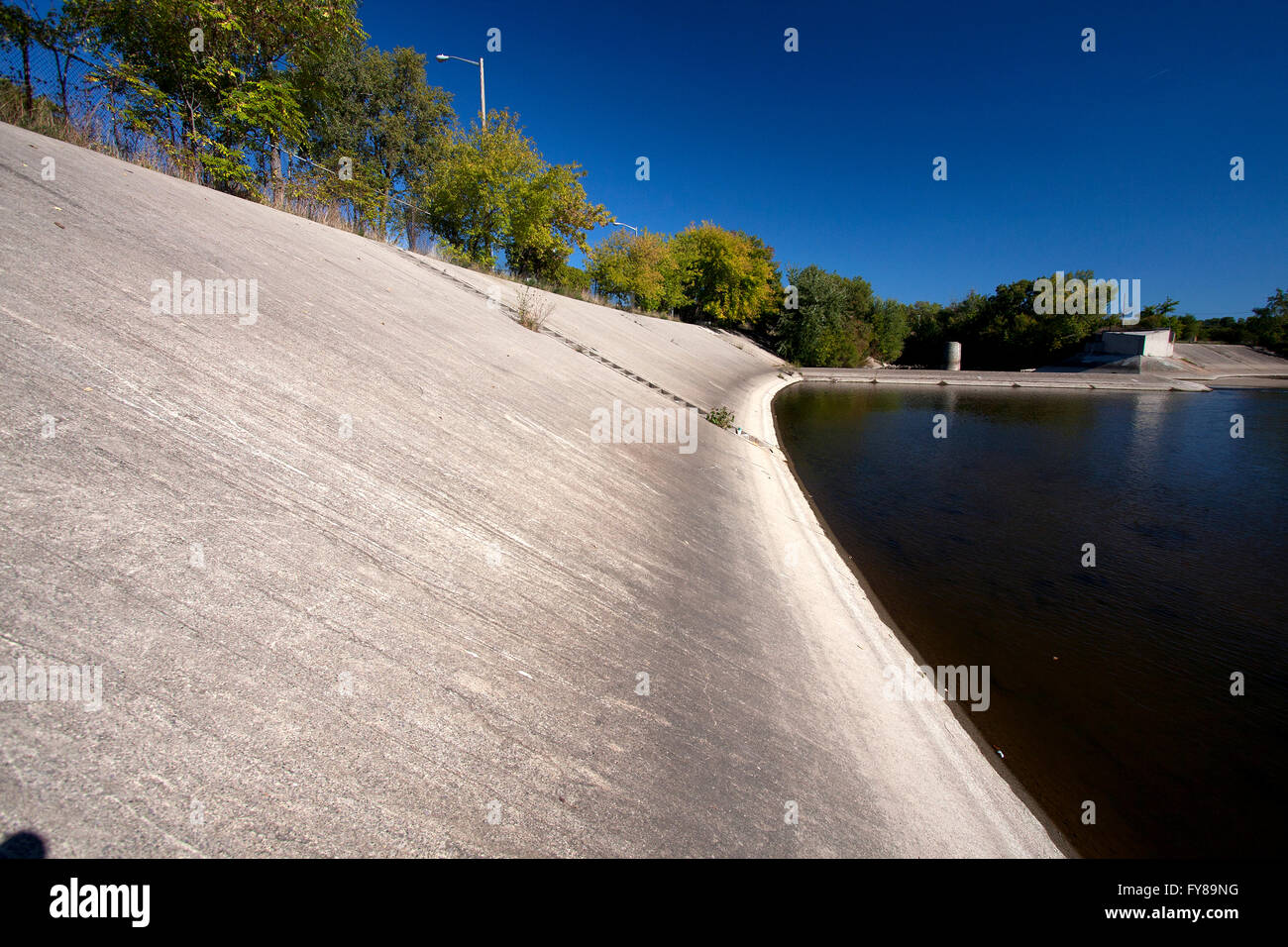 Flint River in Flint, Michigan Stock Photo Alamy