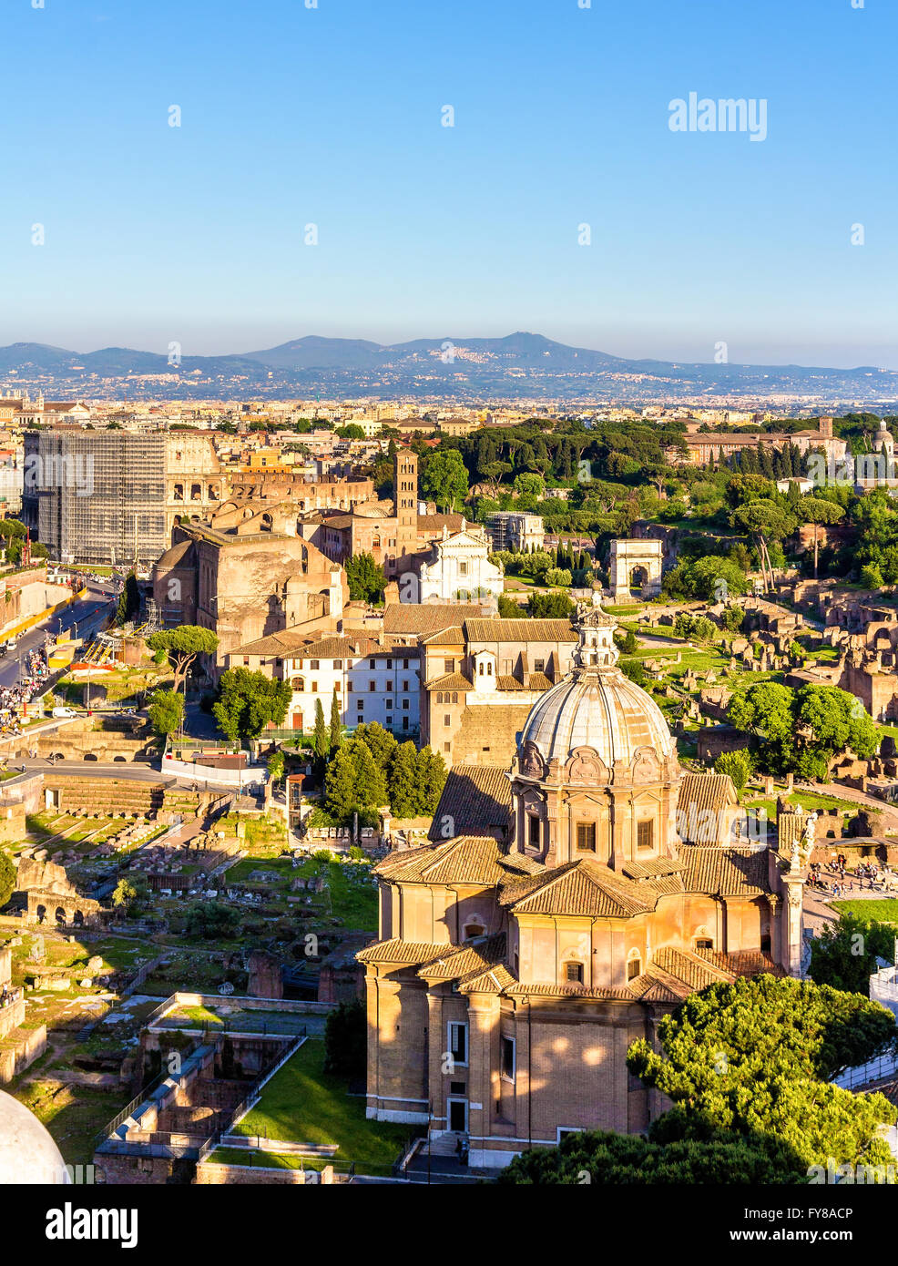 Aerial colosseum rome hi-res stock photography and images - Alamy