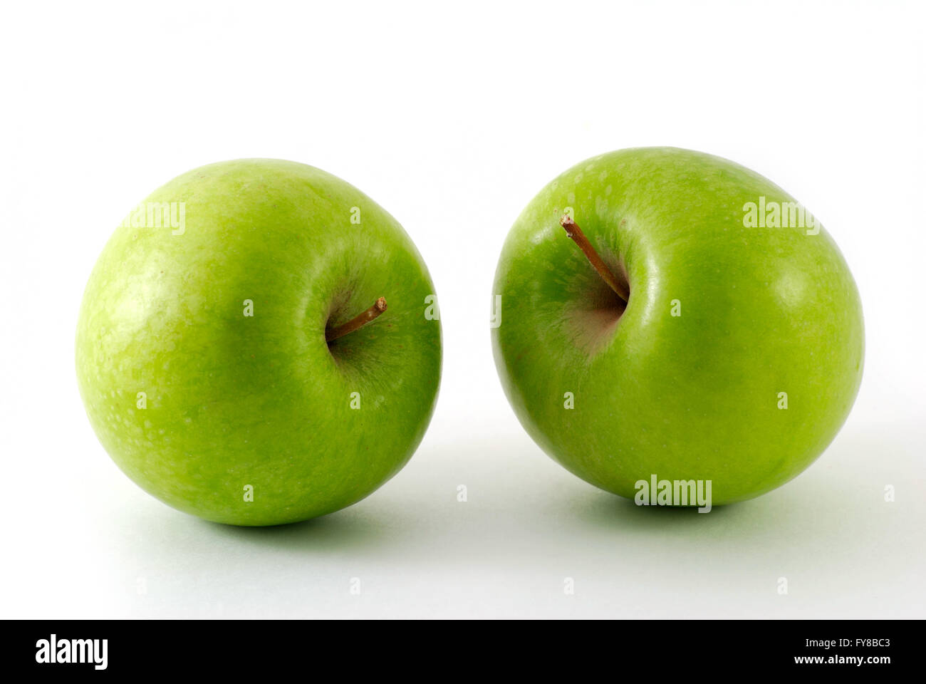 Two fresh apples Stock Photo